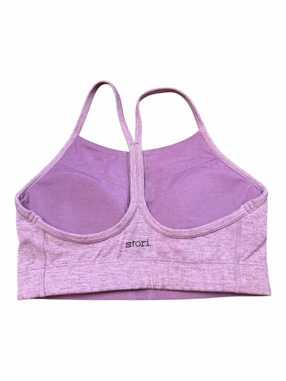 Stori Legend Bra Bralette with Double Straps, Heather Purple, Size 2